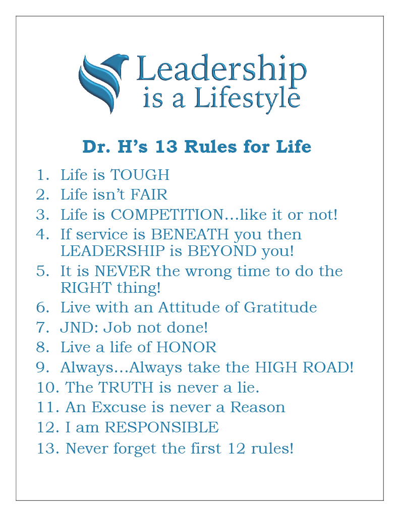 13 Rules for Life